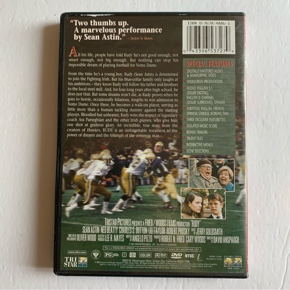 Rudy DVD - Picture 3 of 3